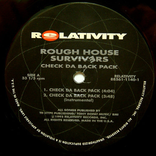 Rough House Survivers : Check Da Back Pack (12")