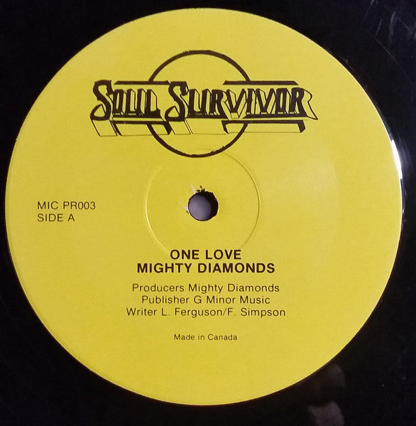 The Mighty Diamonds / The Ugly (3) : One Love / Disco Skirt (12")
