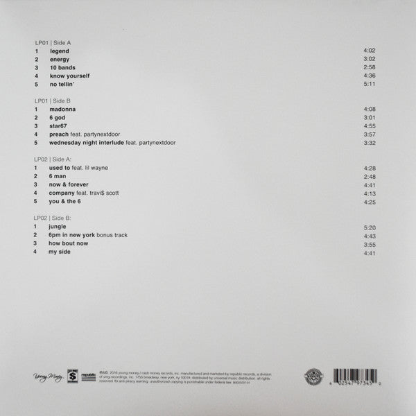 Drake : If You're Reading This It's Too Late (2xLP, Mixtape)