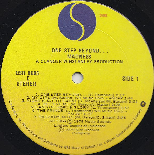 Madness : One Step Beyond... (LP, Album, Don)