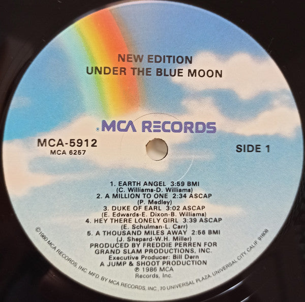 New Edition : Under The Blue Moon (LP, Album)