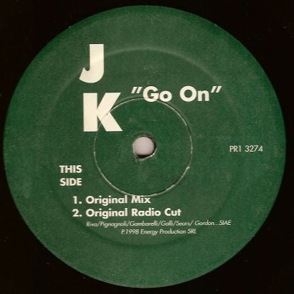 J.K. : Go On (12")