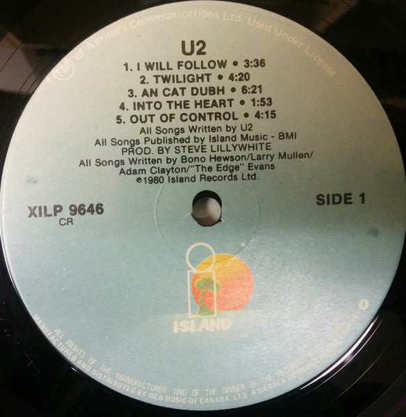 U2 : Boy (LP, Album)