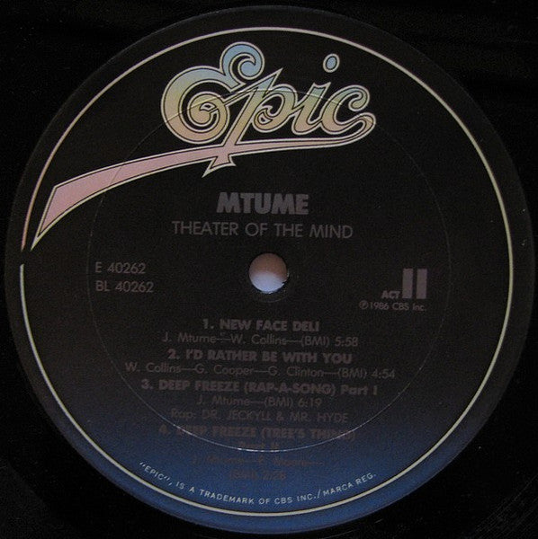 Mtume : Theater Of The Mind (LP, Album)