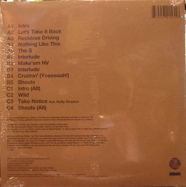 J Dilla : Ruff Draft (12", EP, RE + 12", S/Sided)