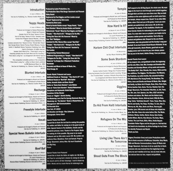 Fugees : Blunted On Reality (LP, Album, RE, 180)