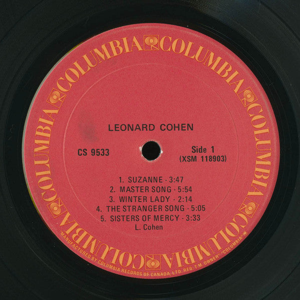 Leonard Cohen : Songs Of Leonard Cohen (LP, Album, RP)