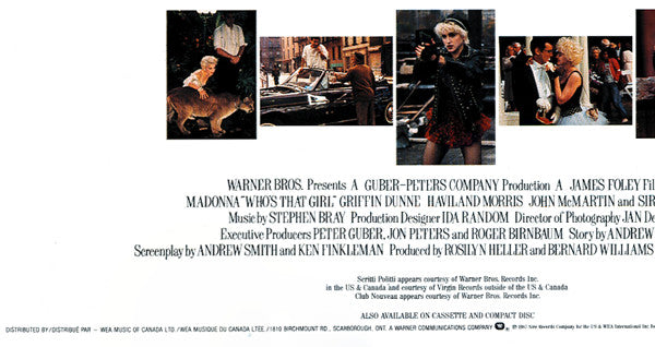 Madonna : Who's That Girl (Original Motion Picture Soundtrack) (LP, Album)