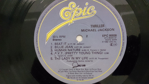 Michael Jackson : Thriller (LP, Album, Gat)