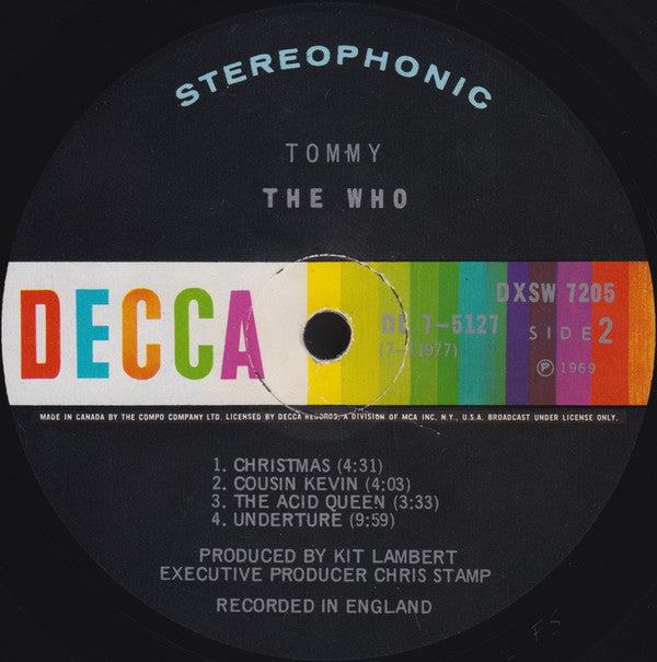 The Who : Tommy (2xLP, Album, Tri)