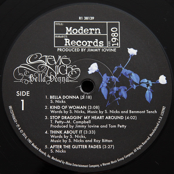 Stevie Nicks : Bella Donna (LP, Album, RE, RM, 180)