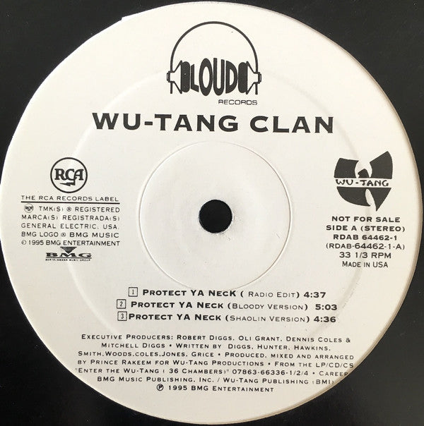 Wu-Tang Clan : Protect Ya Neck  (12", Promo)