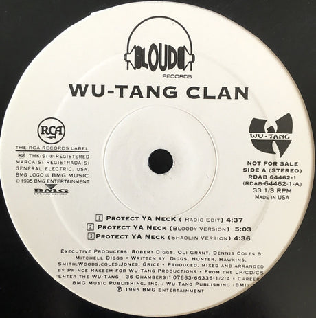 Wu-Tang Clan : Protect Ya Neck  (12", Promo)