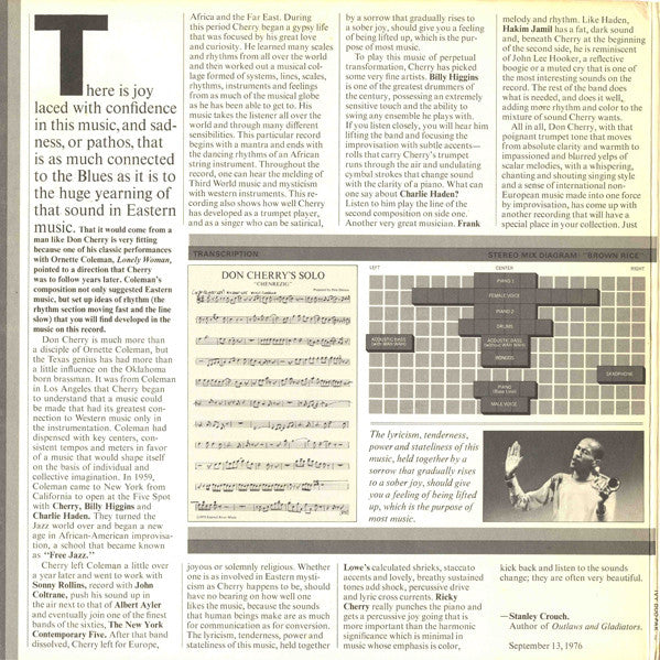 Don Cherry : Don Cherry (LP, Album, Promo, RE, Gat)