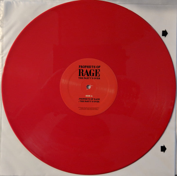 Prophets Of Rage (6) : The Party's Over (12", EP, Ltd, Num, Red)