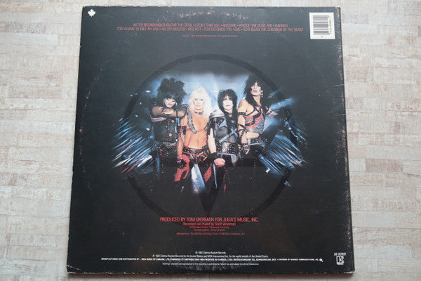 Mötley Crüe : Shout At The Devil (LP, Album, RE, Gat)