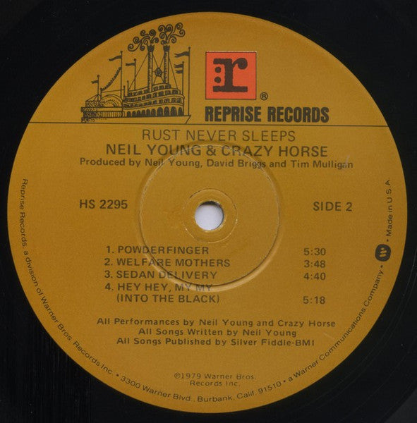 Neil Young & Crazy Horse : Rust Never Sleeps (LP, Album)
