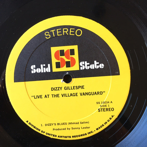 Dizzy Gillespie : Live At The Village Vanguard (LP, Gat)