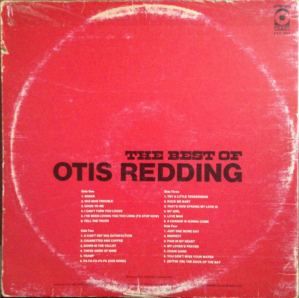 Otis Redding : The Best Of Otis Redding (2xLP, Comp, RE, Gat)