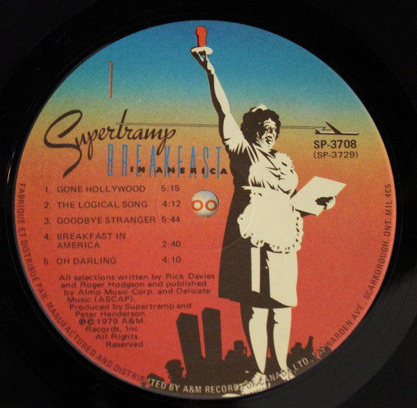 Supertramp : Breakfast In America (LP, Album, Mon)