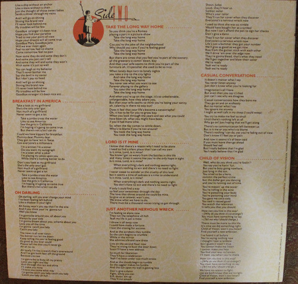 Supertramp : Breakfast In America (LP, Album, Mon)