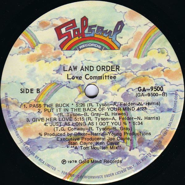 Love Committee : Law And Order (LP, Album)