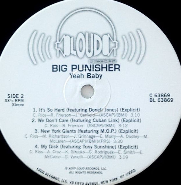 Big Punisher : Yeeeah Baby (2xLP, Album)