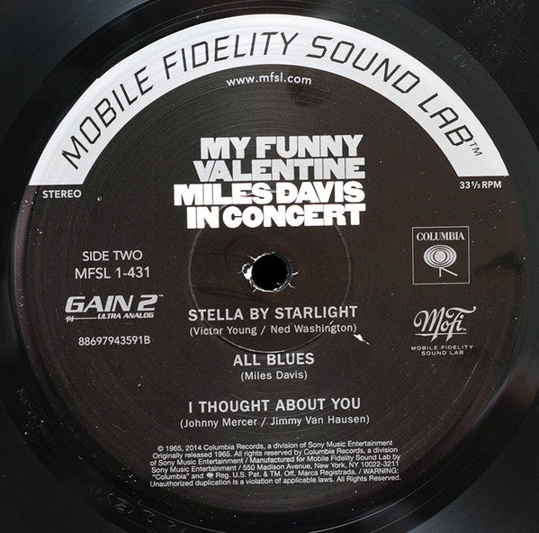Miles Davis : My Funny Valentine - Miles Davis In Concert (LP, Album, Ltd, Num, RE, RM, S/Edition, 180)