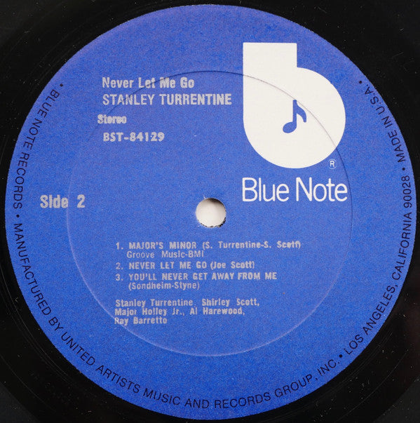 Stanley Turrentine, Shirley Scott, Major Holley, Al Harewood, Ray Barretto : Never Let Me Go (LP, Album, RE)
