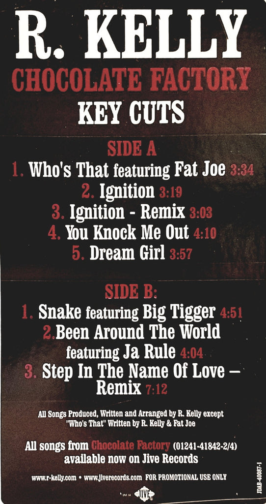 R. Kelly : Chocolate Factory - Key Cuts (LP, Promo)