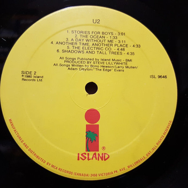 U2 : Boy (LP, Album, RE)
