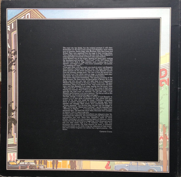 Led Zeppelin : The Soundtrack From The Film The Song Remains The Same (2xLP, Album, Gat)