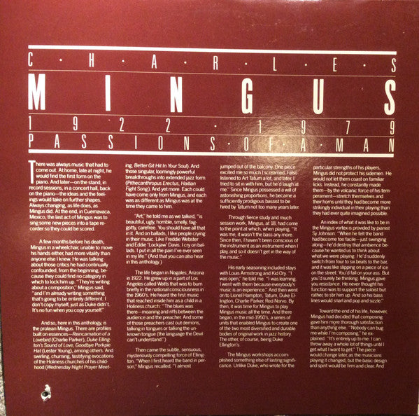 Charles Mingus : Passions of A Man (3xLP, Comp)