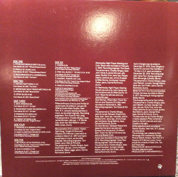 Charles Mingus : Passions of A Man (3xLP, Comp)