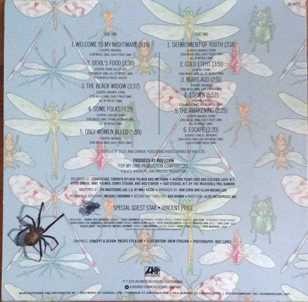 Alice Cooper (2) : Welcome To My Nightmare (LP, Album, RE, Qua)
