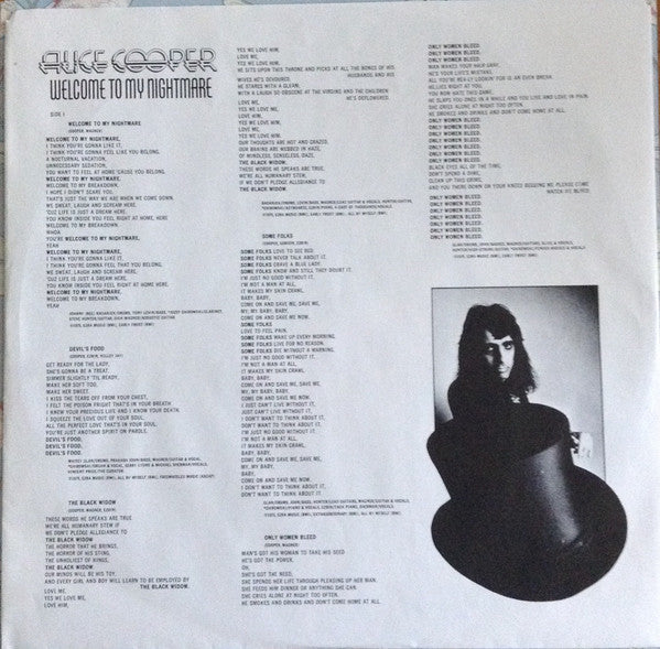 Alice Cooper (2) : Welcome To My Nightmare (LP, Album, RE, Qua)