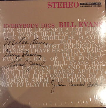 The Bill Evans Trio : Everybody Digs Bill Evans (LP, Album, RE, RP)