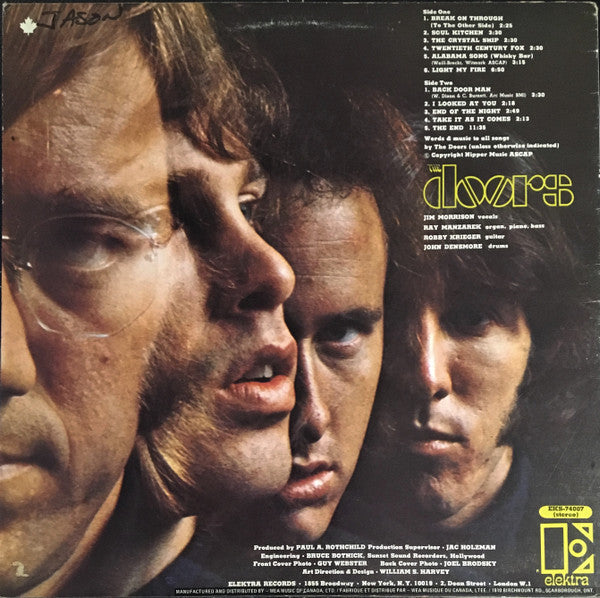 The Doors : The Doors (LP, Album, RE, Don)