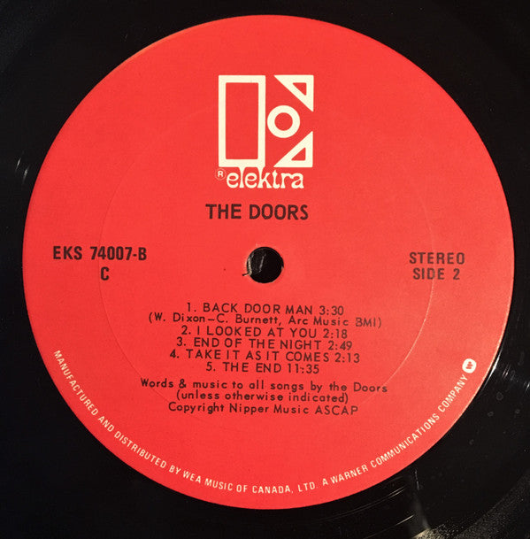 The Doors : The Doors (LP, Album, RE, Don)