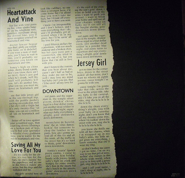 Tom Waits : Heartattack And Vine (LP, Album, Don)