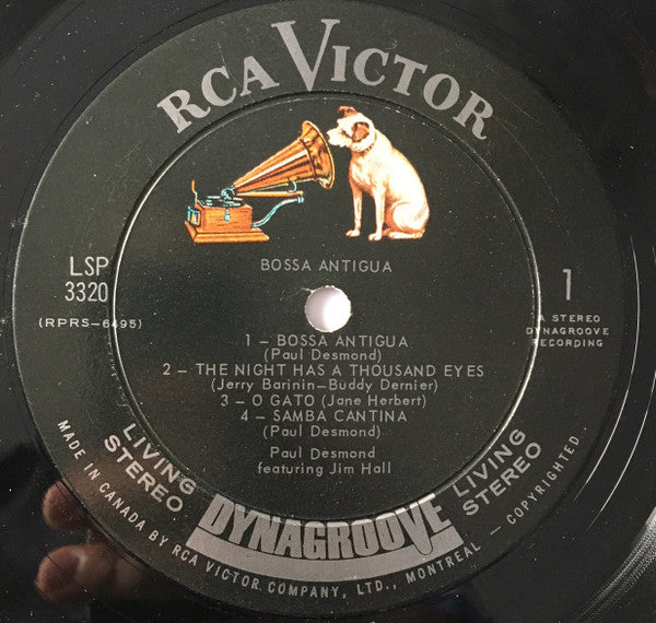 Paul Desmond Featuring Jim Hall : Bossa Antigua (LP, Album)