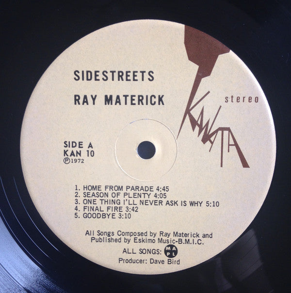 Ray Materick : Sidestreets (LP, Album, Gat)