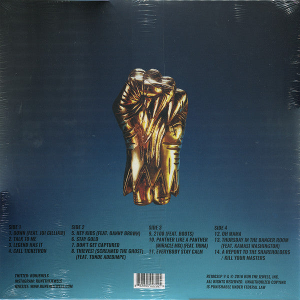 Run The Jewels : Run The Jewels 3 (2xLP, Album, Ltd, Sol)