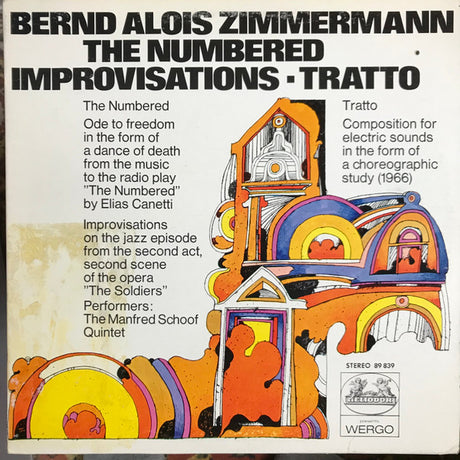 Bernd Alois Zimmermann : The Numbered - Improvisations - Tratto (LP)