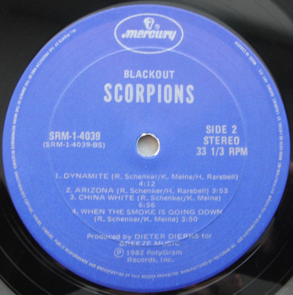Scorpions : Blackout (LP, Album)