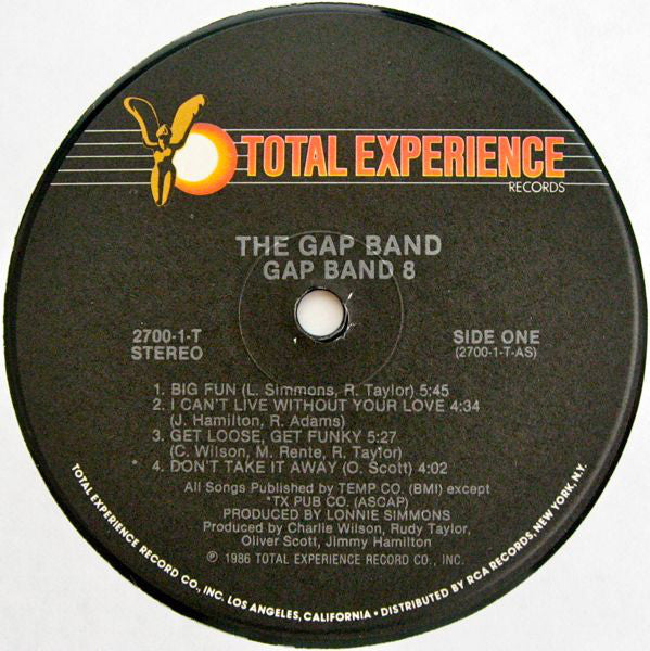 The Gap Band : Gap Band 8 (LP, Album, RCA)