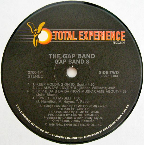 The Gap Band : Gap Band 8 (LP, Album, RCA)