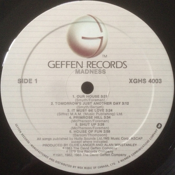 Madness : Madness (LP, Comp)
