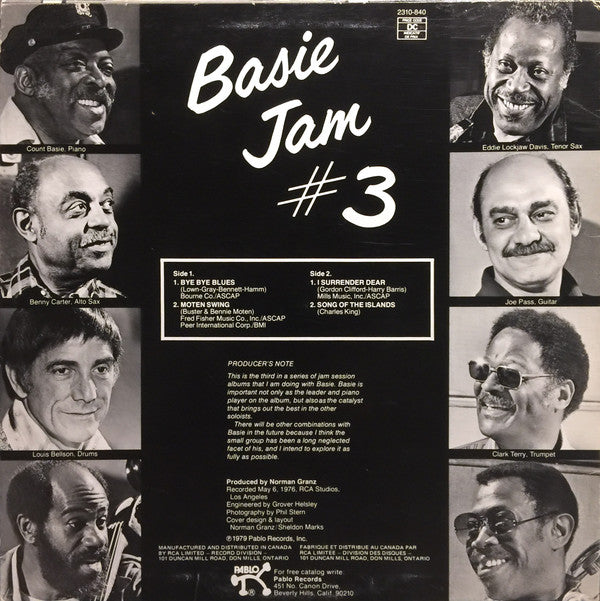 Count Basie : Basie Jam #3 (LP, Album)