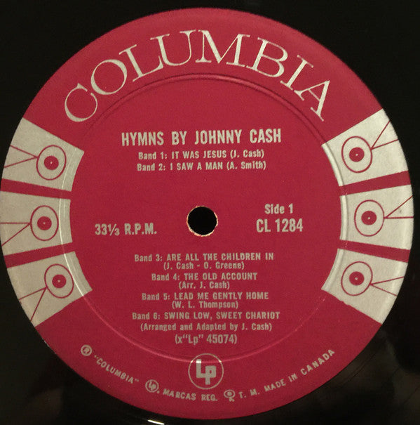 Johnny Cash : Hymns By Johnny Cash (LP, Album, Mono)